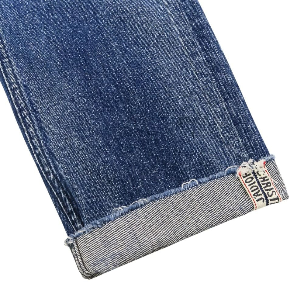 Dior J'adior Cutoff Boyfriend Denim Pants 36 Indigo — view 8