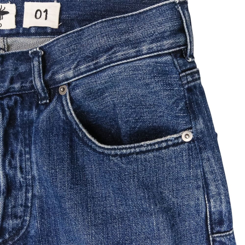 Dior J'adior Cutoff Boyfriend Denim Pants 36 Indigo — view 5