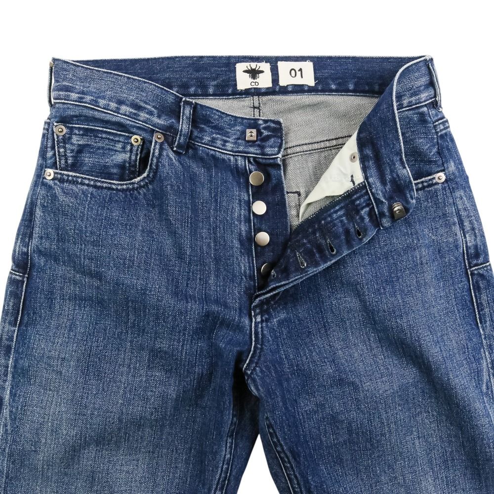 Dior J'adior Cutoff Boyfriend Denim Pants 36 Indigo — view 3
