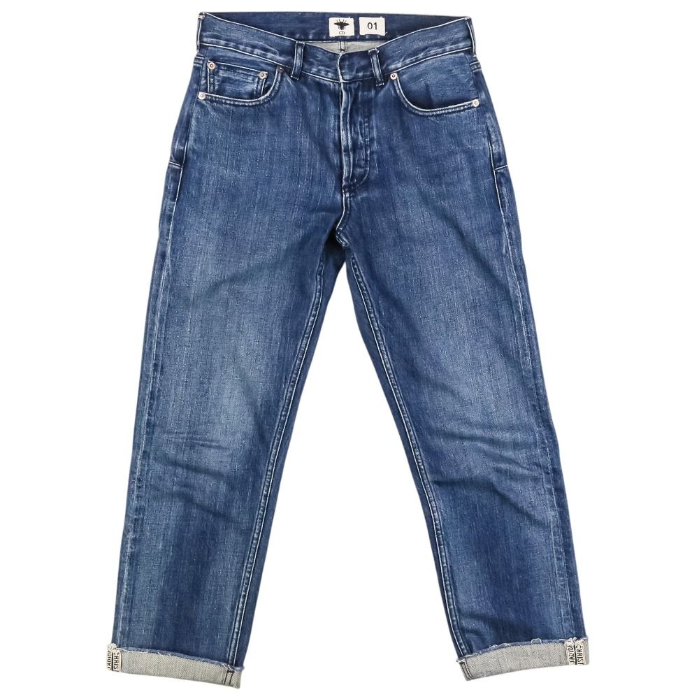 Dior J'adior Cutoff Boyfriend Denim Pants 36 Indigo