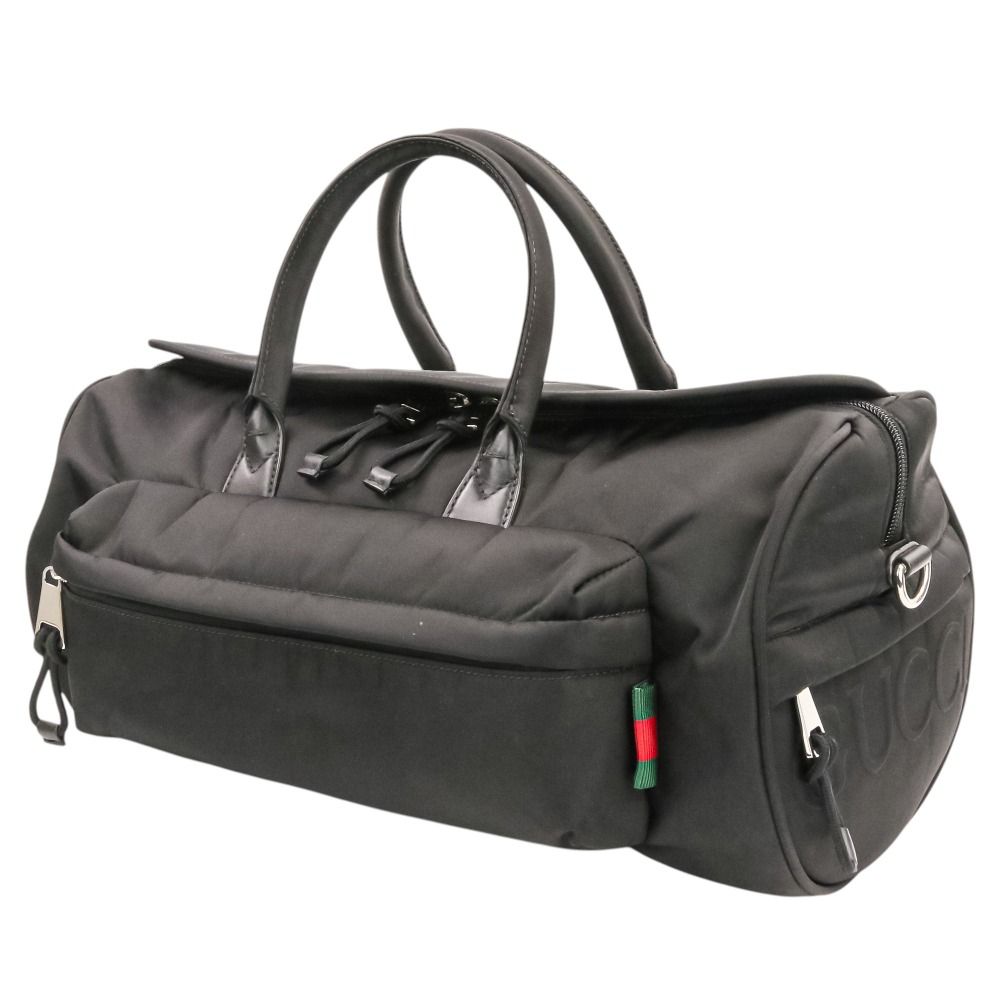 Gucci Sherry Line Nylon 2-Way Boston Bag Black — view 8