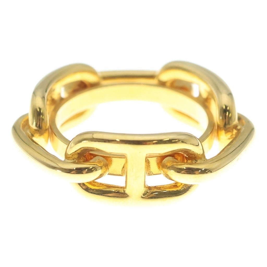 Hermes Chaine D'ancre Scarf Ring Gold