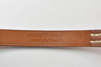 Hermes Bangle Bracelet Mini Rival Vo Swift Brown Gold — view 5