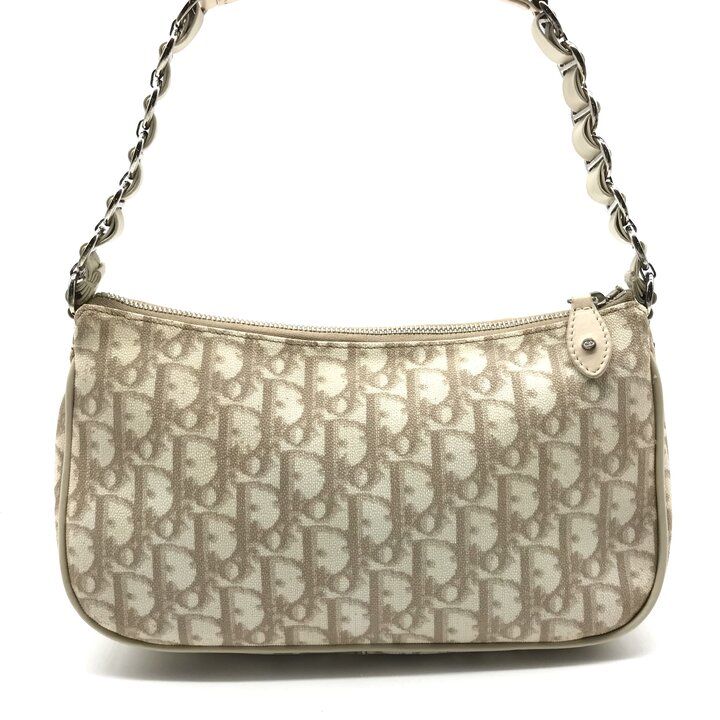 Dior Trotter Ribbon Leather Mini Shoulder Bag Beige — view 3