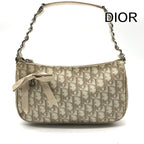 Dior Trotter Ribbon Leather Mini Shoulder Bag Beige