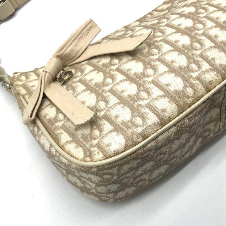 Dior Trotter Ribbon Leather Mini Shoulder Bag Beige — view 6