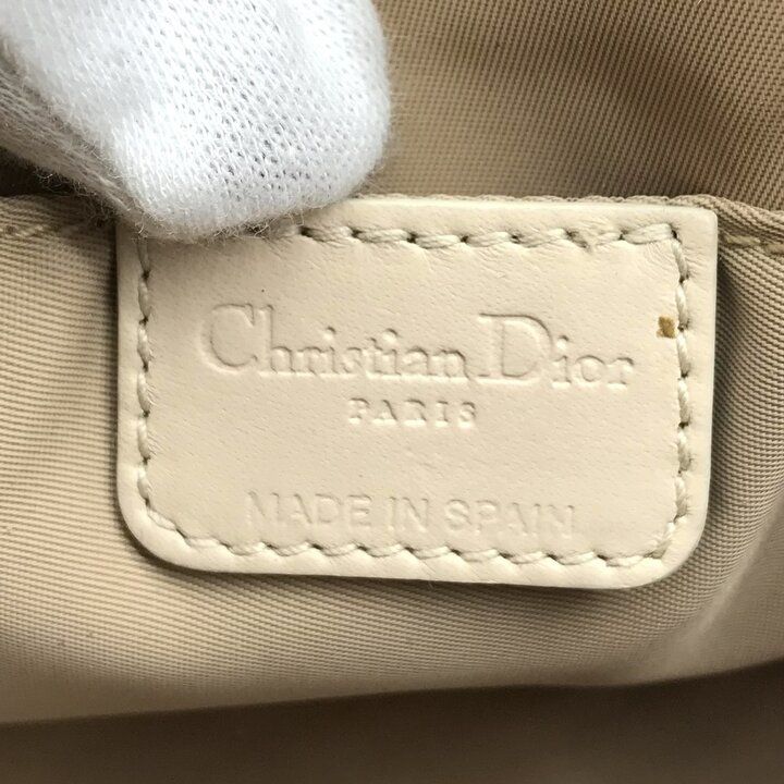 Dior Trotter Ribbon Leather Mini Shoulder Bag Beige — view 9
