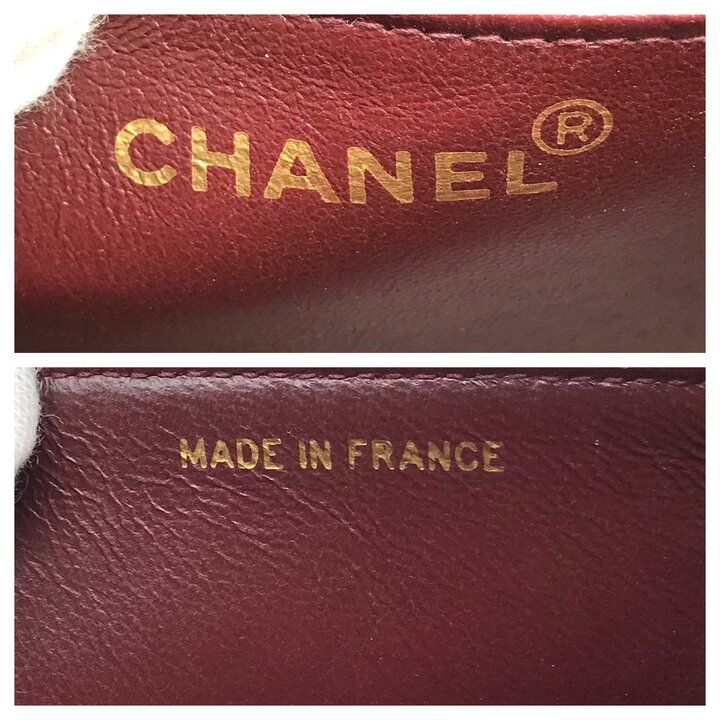 Chanel CC Logo Turnlock Chez Blanc Stitch Leather Chain Shoulder Bag Black — view 9