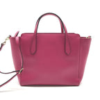 Gucci Leather 2-Way Bag Crossbody Pink — view 3