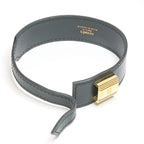 Hermes Leather Bracelet Artemis Box Calf Black Gold Kelly Cadena — view 5
