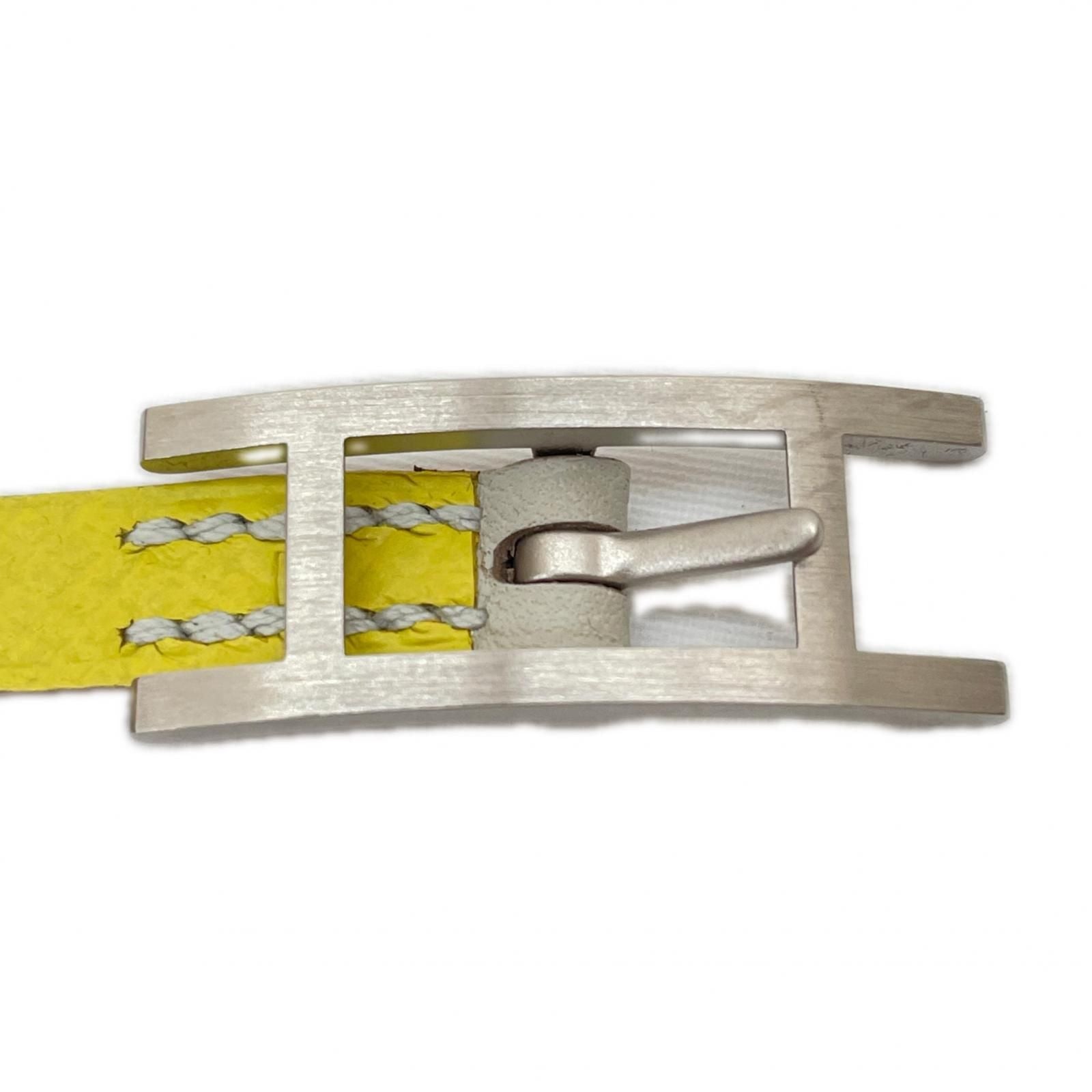 Hermes Bracelet Behapi Reversible Swift Double Tour Lime Etain — view 5