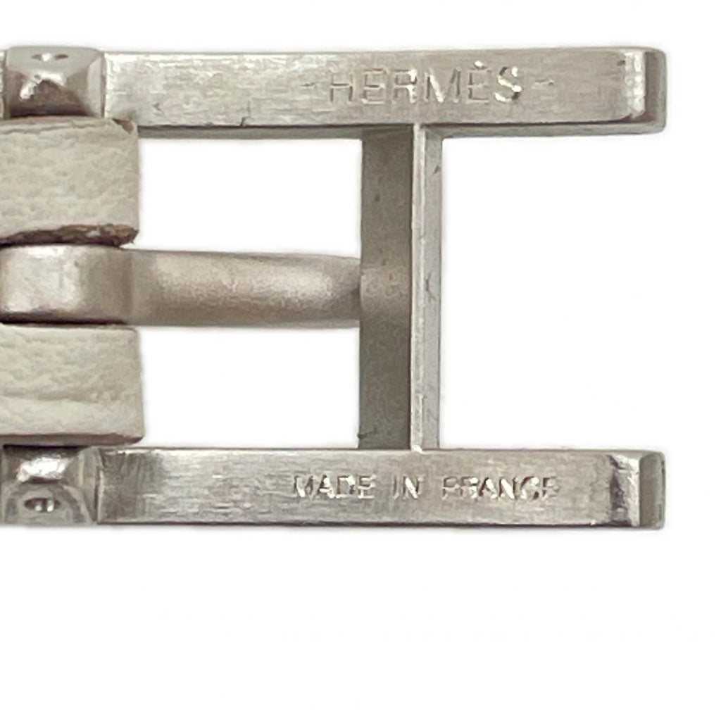 Hermes Bracelet Behapi Reversible Swift Double Tour Lime Etain — view 7