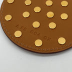 Hermes Pendant Leather Studs Brown — view 5