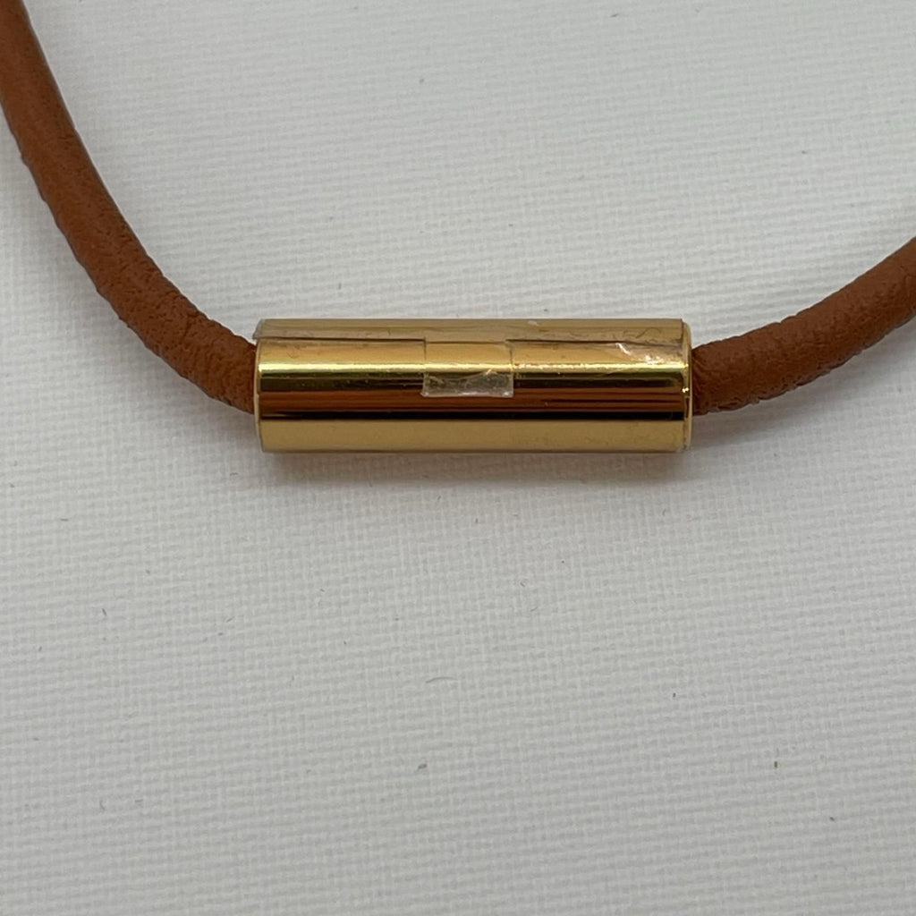Hermes Pendant Leather Studs Brown — view 8