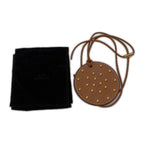 Hermes Pendant Leather Studs Brown