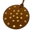 Hermes Pendant Leather Studs Brown — view 3