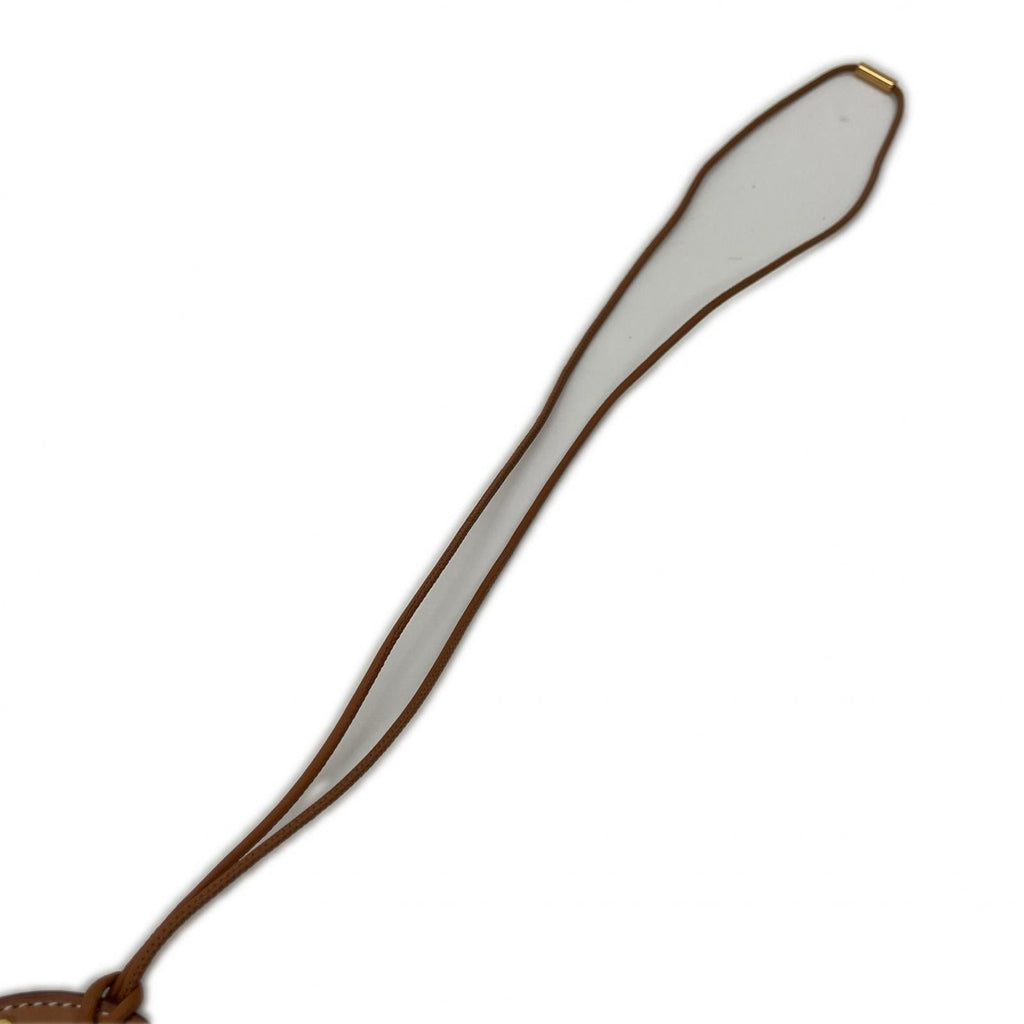 Hermes Pendant Leather Studs Brown — view 6