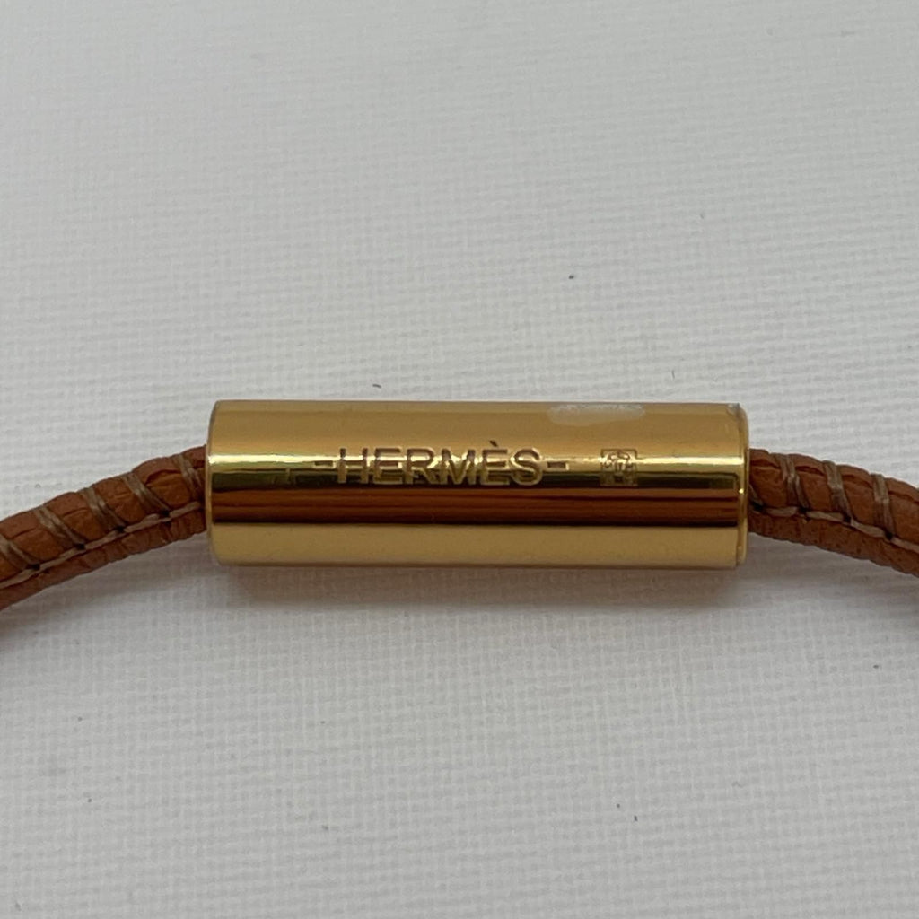Hermes Pendant Leather Studs Brown — view 7