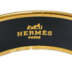 Hermes Bracelet Enamel GM Bangle Cloisonne Horse Tassel Wine — view 6