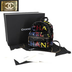 Chanel Chain Backpack Sequin Lambskin Black — view 2