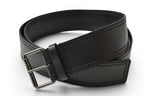 Dior Belt Leather Black Silver Business