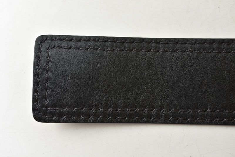 Dior Belt Leather Black Silver Business — view 5