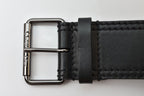 Dior Belt Leather Black Silver Business — view 7