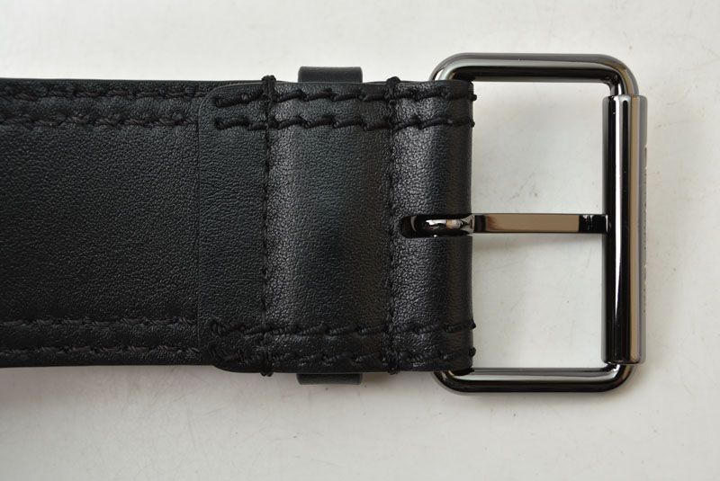 Dior Belt Leather Black Silver Business — view 6