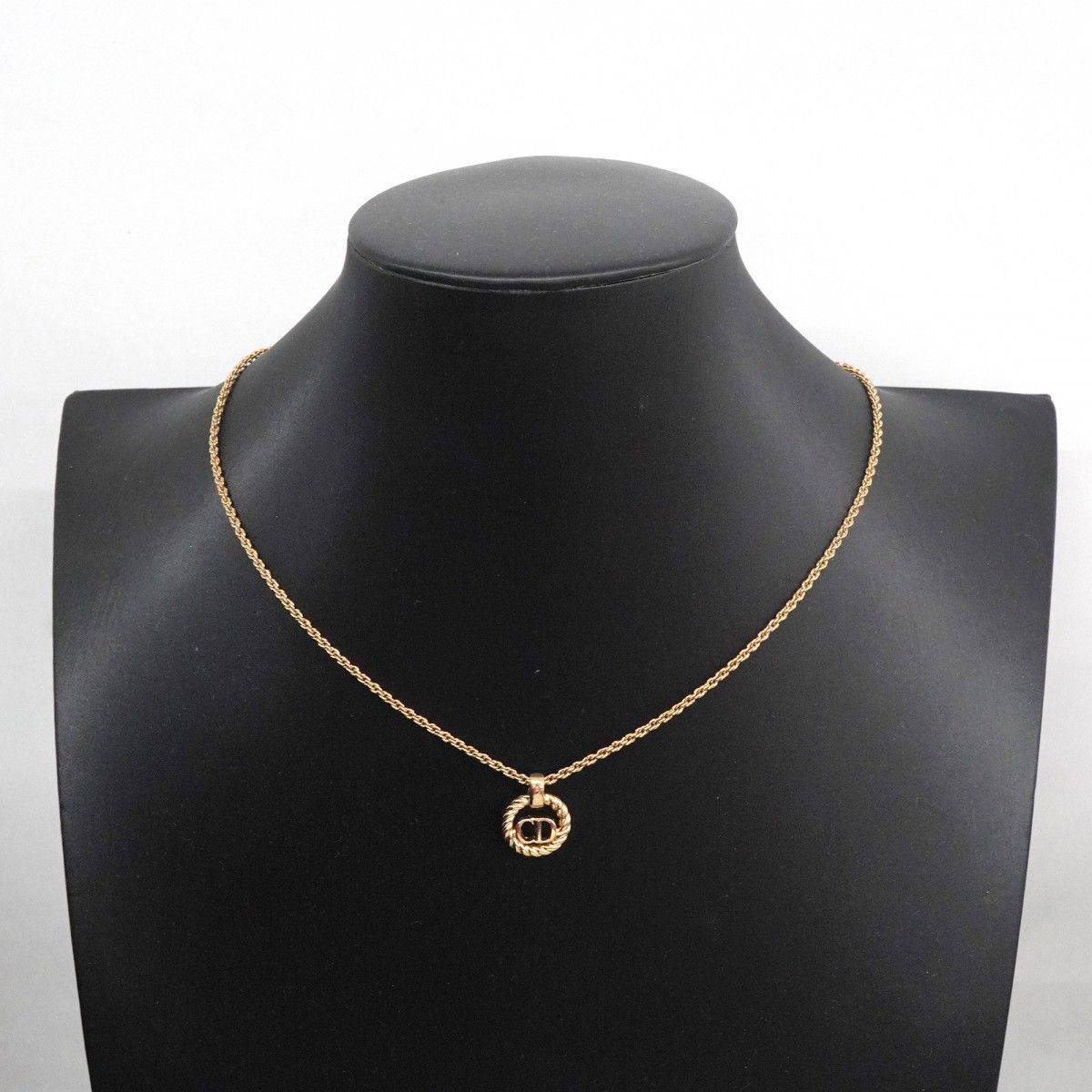 Dior Necklace CD Logo Gold Plated — view 6