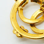 Chanel Earrings Vintage CC Logo Round — view 6