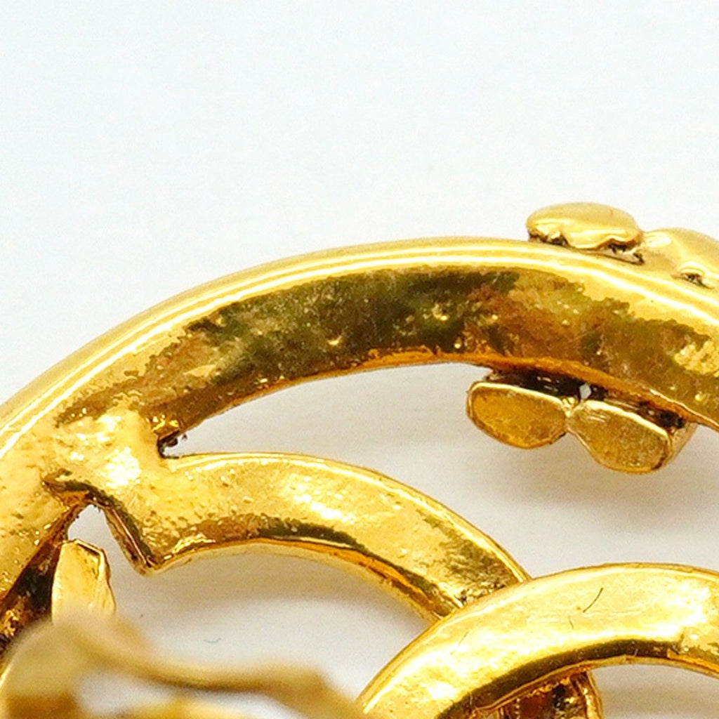 Chanel Earrings Vintage CC Logo Round — view 7