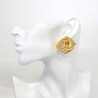 Chanel Earrings Vintage CC Logo Round — view 5