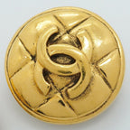 Chanel Earrings Vintage CC Logo Quilted Round — view 9