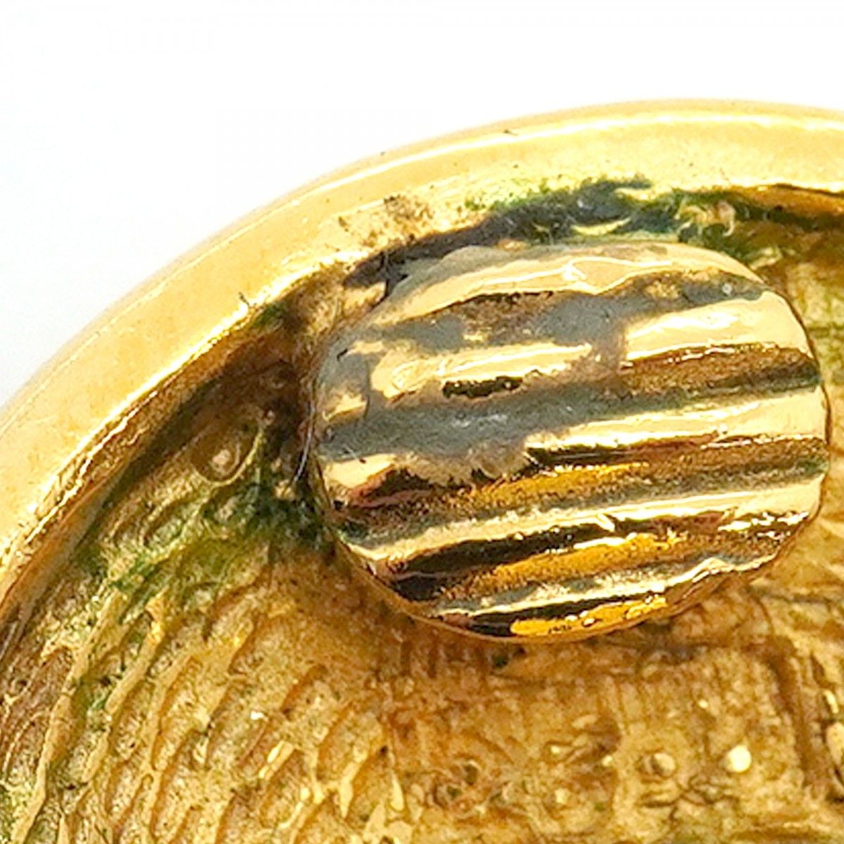 Chanel Earrings Vintage CC Logo Quilted Round — view 7