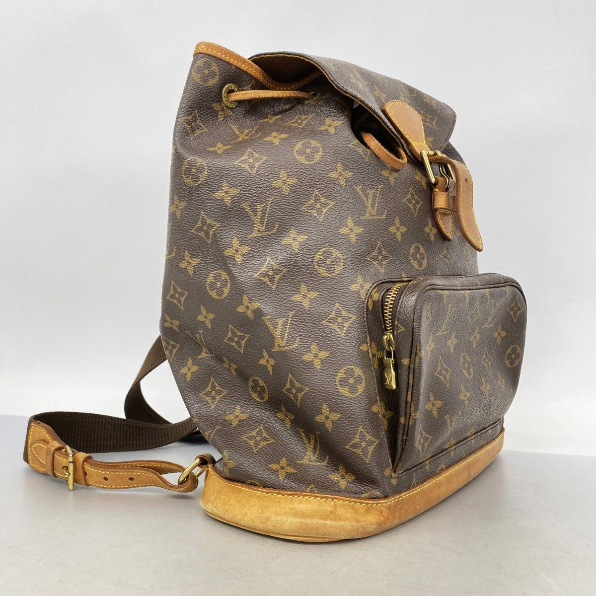 Louis Vuitton Backpack Monogram Montsouris GM Brown — view 2