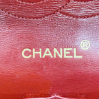 Chanel Shoulder Bag Quilted Lambskin Red Gold — view 5