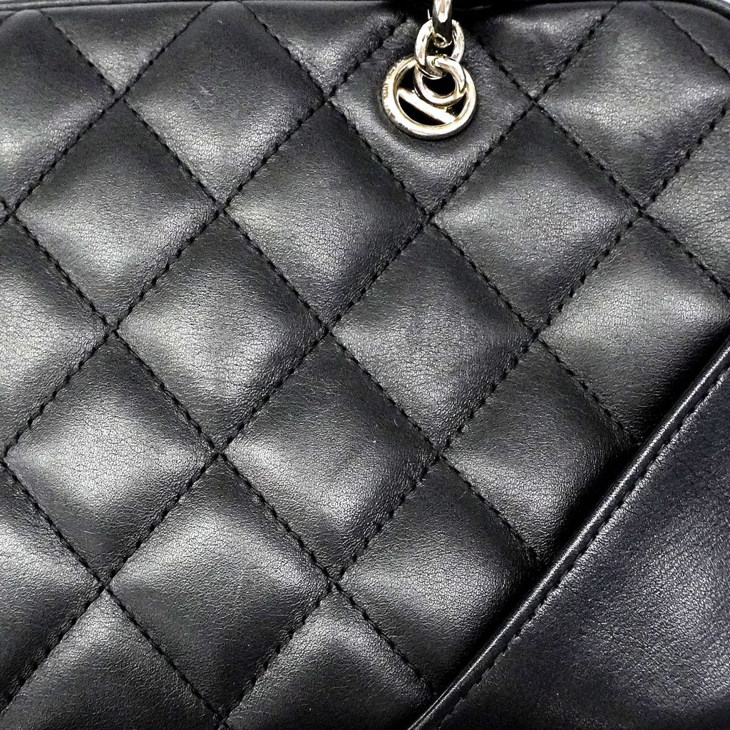 Chanel Handbag Cambon Lambskin Black Silver — view 9