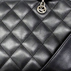 Chanel Handbag Cambon Lambskin Black Silver — view 9