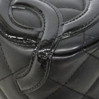 Chanel Handbag Cambon Lambskin Black Silver — view 6