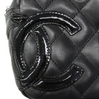 Chanel Handbag Cambon Lambskin Black Silver — view 7