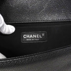 Chanel Shoulder Bag Boy Caviar Leather Black Silver — view 5