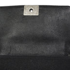 Chanel Shoulder Bag Boy Caviar Leather Black Silver — view 7