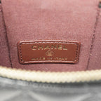 Chanel Shoulder Bag Quilted Caviar Leather Black Champagne Gold — view 5