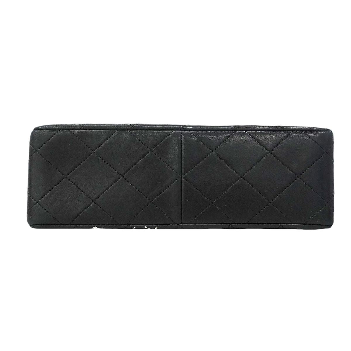 Chanel Shoulder Bag Mini Quilted Lambskin Black Gold — view 3