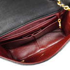 Chanel Shoulder Bag Mini Quilted Lambskin Black Gold — view 4