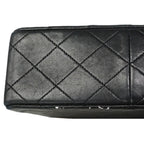 Chanel Shoulder Bag Mini Quilted Lambskin Black Gold — view 8