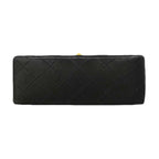 Chanel Shoulder Bag Mini Quilted Lambskin Black Gold — view 3