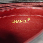 Chanel Shoulder Bag Mini Quilted Lambskin Black Gold — view 5