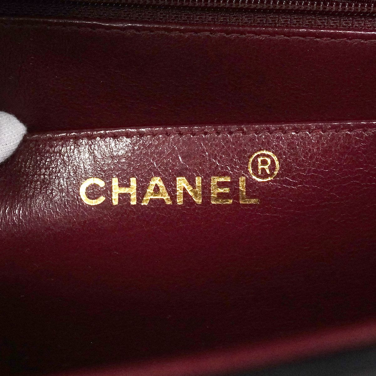 Chanel Shoulder Bag Deca Quilted Lambskin Black Gold — view 5