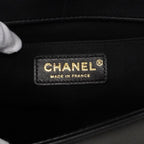 Chanel Shoulder Bag Boy Stitch Lambskin Black Gold — view 5